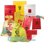 De beschikbare medische zak van de Biohazardsterilisatie, de zak van het tuinafval, Gele Medische Afvalzak voor het Ziekenhuishuisvuil, bagplas