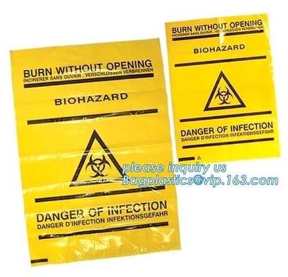 Klinische Afvalzak, Op zwaar werk berekende Zakken, PE biohazard ecozak, PE beschikbare Laboratoriumzak/Medische afvalzak/Biohazard-zak op rol