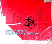 biohazard de besmettelijke voering van de afvalvuilnisbak, 3 muur of 4 muurdocumentzak, Gezondheidszorgvuilniszakken, bagplastics, bagease