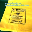 Biohazardous Zakken met Douane voor Gebruikt Laboratorium wordt gedrukt, de beschikbare Zak van Polypropyleen Autoclavable Biohazard, bagease die