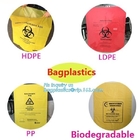 Beschikbare Autoclavable Biohazard doet Medische Verbruiksgoederen Kleurrijke Besmettelijk in zakken