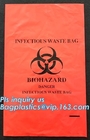 De gele besmettelijke medische vuilniszakken van de plastic zakbiohazard van de afvalverwijdering, de Gele Beschikbare Zakken van de Afvalzak voor Medica