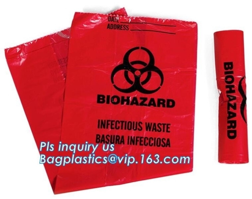 30 Gallon 33“ X 40“ Rode Zak van het Isolatie Besmettelijke Afval/Biohazard-Zak Hoge - dichtheid 17 Microns - 250/Geval, bagease