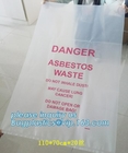 PE de zakken van het asbestafval, Verwijderings Plastic Zak voor Bouwafval, vuilniszak voor asbestvezels, bagplastics, bagea