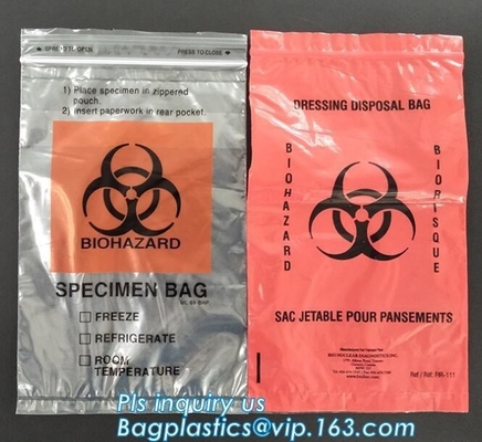 Medische van de Zak Steriele Biohazard van het Laboratoriumspecimen het Specimenenvelop