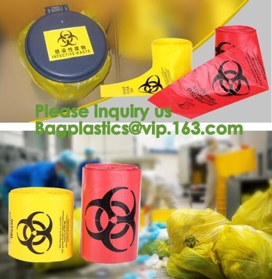 Van het Pit de Hoogste BagBiohazard van het Biohazardspecimen Definitie van het Afvalzakken, Groene zak, rode zak, gele zak, blauwe zak, zwarte zak