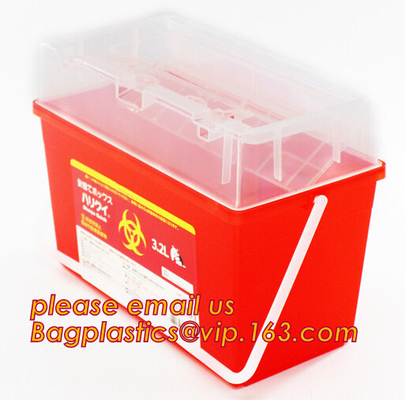 De beste Verkopende Plastic Sharps Container van Biohazard voor Verkoop, Sharps-Doos van de Container de Medische Beschikbare Naald, Biohazard Plas