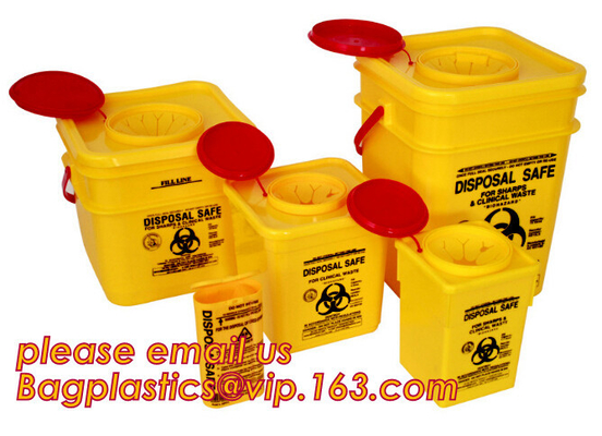 voor Medische het afval sharps container van het het ziekenhuisgebruik, Sharps-Doos sharps containers, sharpsguard geel deksel 1 ltr sharps, sha