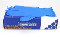 Beschermende het Nitrilhandschoenen van het Poeder Vrije Onderzoek, Gekleurd Nitril en Vinylmengsel Beschikbaar Medisch Blauw