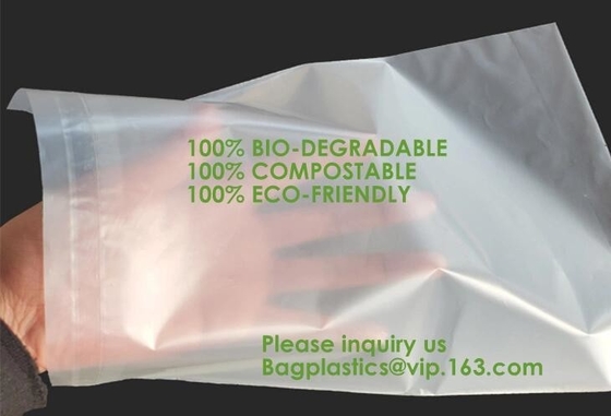 Composteerbare biologisch afbreekbare verpakkende postzak met handvat, Biologisch afbreekbare composteerbare plastic koeriers verschepende envelop