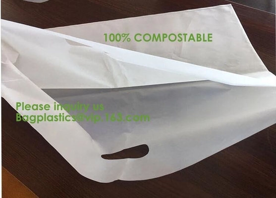 Composteerbare biologisch afbreekbare verpakkende postzak met handvat, Biologisch afbreekbare composteerbare plastic koeriers verschepende envelop