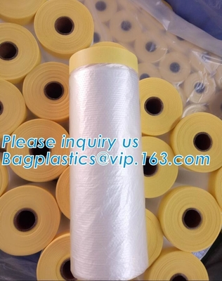 PE Vastgebonden Dalings Maskerende Film voor Auto die Beschermende Plastic Film schilderen