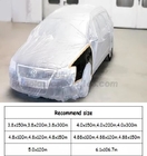 het auto zelfklevende verf maskeren beschermt film 3.8*100m, HDPE overspray de auto de maskerende druk van het filmembleem, Antistatische corona treate