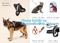 De GROTE HONDuitrusting, de Leiband van Douanelogo nylon rope pet dog en de Uitrustingsreeks, grootte/embleem/kleuren geen het puppy grote Hond H van de trekkracht gemakkelijke gang