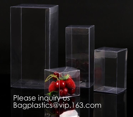 Doos van de doospvc van de vensterdoos drukte de verpakkende voor gift verpakkingsalternatieven voor acryldoos duidelijke doos pvc-doos Duidelijk venster
