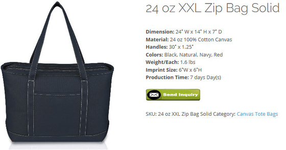 De Boot van het ritssluitingscanvas doet het Dek bagplastic in zakken Tote Bags van Tote Heavy Shopping Tote Gusset Tote Bags Promo Tore Bags van het Canvasgebied