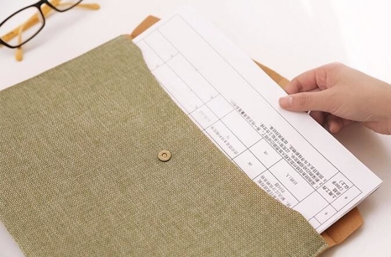 de zak van de canvasenvelop, van het katoenen van de de student binnenzak 100% van de Manierschouder organische de totalisator netto verpakken en verzenden canvas uitzetbare dossier