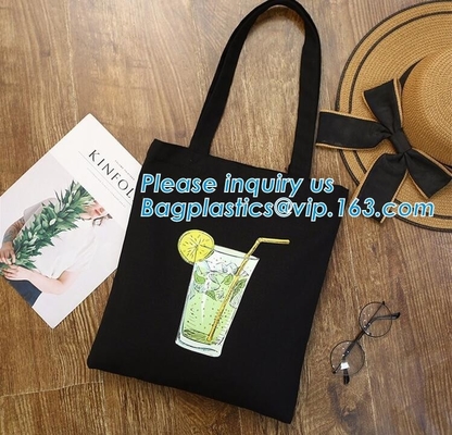 De douane drukte Organische het winkelen kleine totalisator drawstring katoenen canvaszak, Milieuvriendelijke gedrukte kruidenierswinkelcanvas het winkelen zak