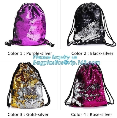 de mini van de de zakboog van lovertjesrugzakken bling vrouwen doet schitterende lovertjerugzak in zakken, schittert de reis Oxford Lovertje Omkeerbare Merma