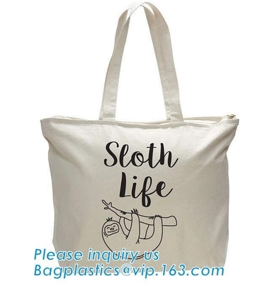 De standaardgroottedouane drukte canvas Tote Hand Shopping Cotton Bag, Aangepaste Manierschool Tote Shopping Bag, Canvasbedelaars