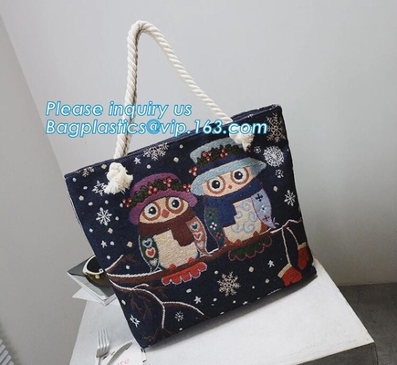 100% recycleerde de organische van het katoenen drawstring zak canvascalico met druk, van de het canvasdoek van de douanedruk de totalisatorzakken met gedrukt