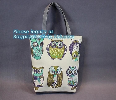 100% recycleerde de organische van het katoenen drawstring zak canvascalico met druk, van de het canvasdoek van de douanedruk de totalisatorzakken met gedrukt
