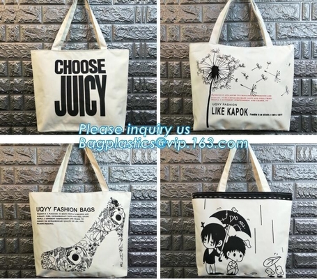 Hoog - Katoenen van de de zak Standaardgrootte van kwaliteitstote bag cotton canvas Canvas Tote Bag, Gepersonaliseerde Douane Logo Printed Cotton Can