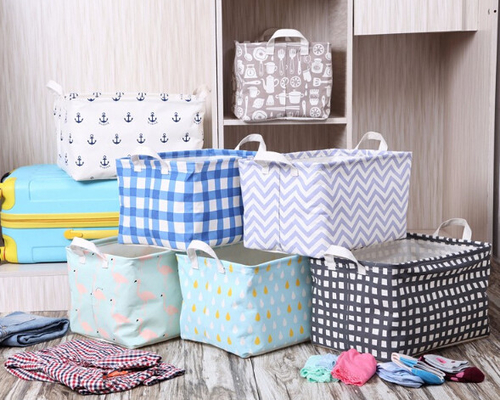 De Wasmand van douanemini folding collapsible storage canvas, Babystuk speelgoed opslagcanvas die opslagmand, bagease vouwen