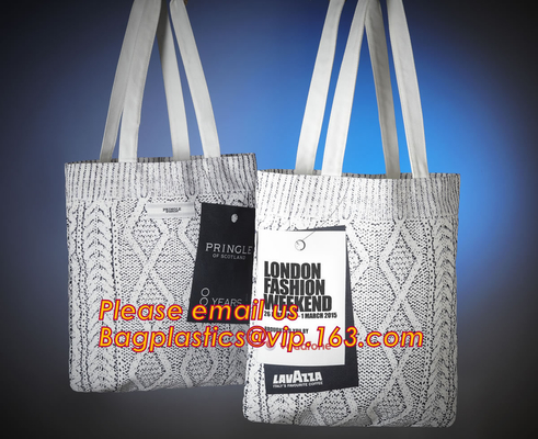 De katoenen zak Winkelend Tote Bag voor voedsel, opnieuw te gebruiken van de katoenen van de eco vriendschappelijke supermarkt netwerkzak de klanten katoenen netto zak van Mesh Net