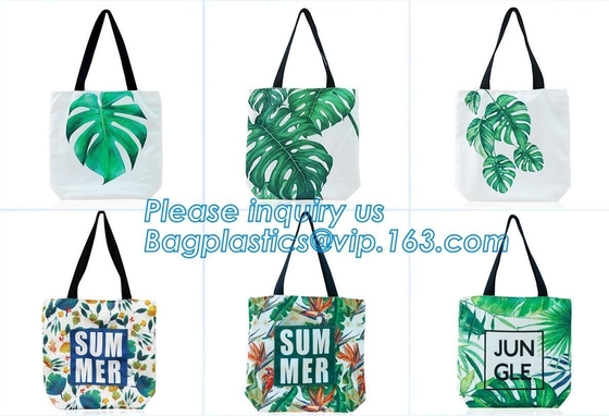 Douane Gedrukt Katoenen van de het Handvatzak van de Beeldverhaalkabel Canvas Carry Tote Bag Shopping Bag, opnieuw te gebruiken op zwaar werk berekende katoenen canvastotalisator