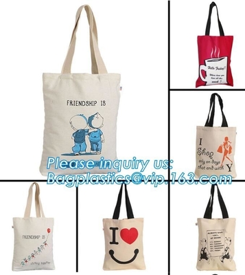 Het leer behandelde Gouden Bruids Partijkatoen Tote Bag, 100%-Canvas Tote Bag, het embleemca van het katoenen OEM embleem het duidelijke handvat van de douanedruk
