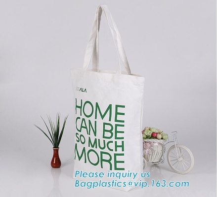 Eerlijk van de katoenen van het handelscalico de zak lang handvat canvastotalisator, katoenen Canvas Tote Bag met extra zak 2 buiten voor daggebruik