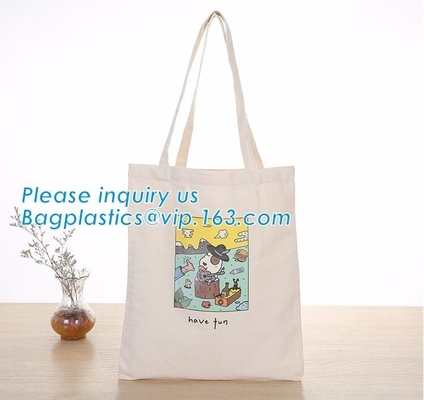 De Kabelhandvat Tote Shopping Bag van de damefashion cotton canvas Zak voor Meisjes, gedrukte van de katoenen van het kabelhandvat de zakbageas canvastotalisator