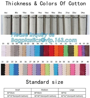 100% organische het katoenen handvat winkelen zak, 06-12 oz van de de totalisatordouane van de canvasmanier van de het handvatdruk lange het embleem katoenen zakbagease