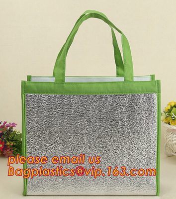 koelere de totalisatorzak van de thermische isolatie600d polyester, bagease van de de schouder koelere zak van de Aluminiumfolie koude thermische isolatie pac