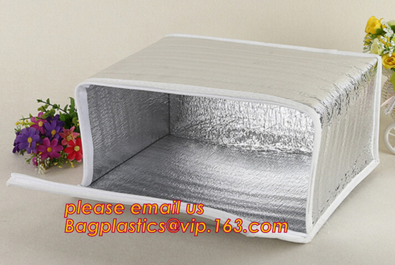 koelere de totalisatorzak van de thermische isolatie600d polyester, bagease van de de schouder koelere zak van de Aluminiumfolie koude thermische isolatie pac