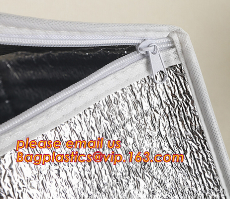 koelere de totalisatorzak van de thermische isolatie600d polyester, bagease van de de schouder koelere zak van de Aluminiumfolie koude thermische isolatie pac