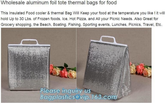 de meeneem van het het ijspak van de doekisolatie van de de lunchzak van de de lunchdoos van de de zak grote capaciteit van het het ijspak Koelere Zakken, promotie hoge producten