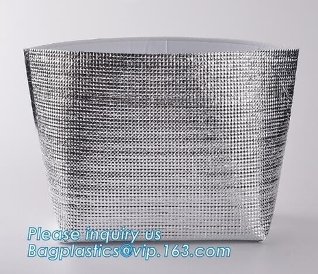 De opnieuw te gebruiken van de de thermische isolatie materiële koelere zak van de aluminiumfolie van de foPromotional420d Polyester van de de Isolatiepicknick Koelere Zak