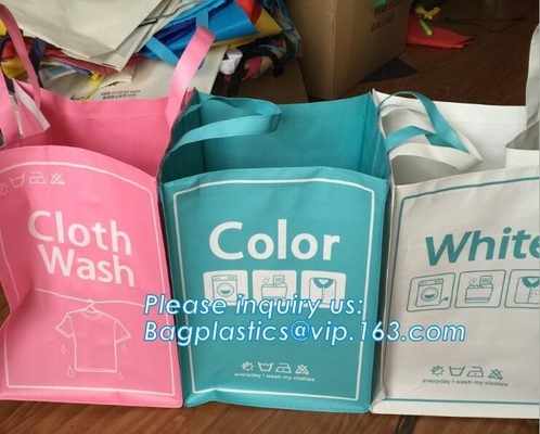 Niet Geweven Hotel het Wassen hoogte - de Wasserijzak van kwaliteitsdrawstring, wasserijzak voor hotel, Vouwbare niet geweven hoekwasserij Ha