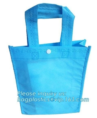 Punten van douane de niet Geweven Zak Gedrukte Logo Handle Bags For Advertizing, aangepaste promotie gelamineerde gift het winkelen totalisator