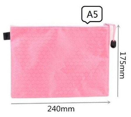 Van het de Zakgeval van potloodpen pouch school class binder de Zak van de het Bureaukantoorbehoeften met 6 Kleuren, zak van de douane de nylon kantoorbehoeften/pencilc