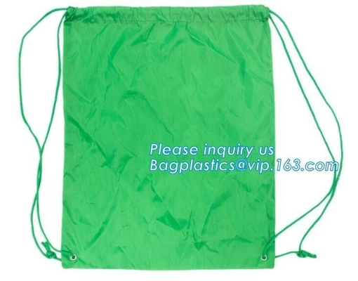 Gerecycleerde Vouwbare Nylon Polyester Tote Bag met emblemenpolyester het winkelen zakdouane geweven zak PAC van het reclamehandvat de niet