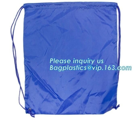 Gerecycleerde Vouwbare Nylon Polyester Tote Bag met emblemenpolyester het winkelen zakdouane geweven zak PAC van het reclamehandvat de niet