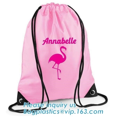 Van de zak/advertising van de polyesterstof de drawstring van de de trekkrachtkabel van de de rugzakdoek van de zak/nylon van de de schouderzak aanpassing BAGEASE