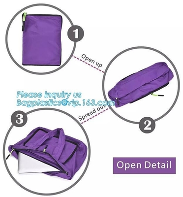 De professionele Oem Goedkope Polyester vouwde Kruidenierswinkelzak, het Promotie de polyester van verkiezingsgiften het winkelen zakkendouane drawstring