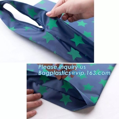 opnieuw te gebruiken polyester vouwbare het winkelen van het ecofruit van het zakpatroon van de de vormritssluiting vouwbare de totalisatorzak, de polyester van de productiepolyester