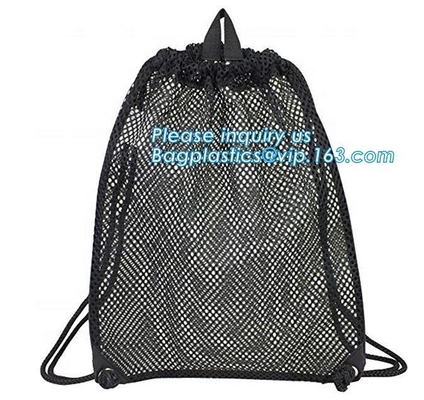 de drawstring rugzakjonge geitjes schakelen rugzak van de het netwerk de netto gift van de rugzakfabrikant in, polyester die openlucht het cirkelen rugzak drawstring