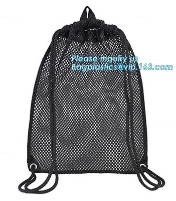 de drawstring rugzakjonge geitjes schakelen rugzak van de het netwerk de netto gift van de rugzakfabrikant in, polyester die openlucht het cirkelen rugzak drawstring