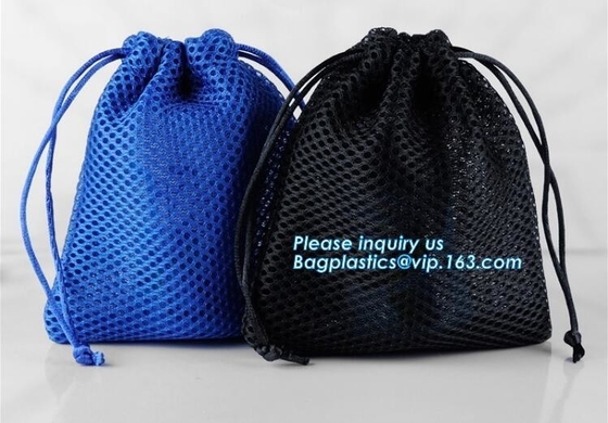 Het duidelijke Type van Softback van het meningsnetwerk materiële en het Kamperen de sportrugzak van het Wandelingsgebruik, Sporten Mesh Bag Drawstring Backpack voor Soc